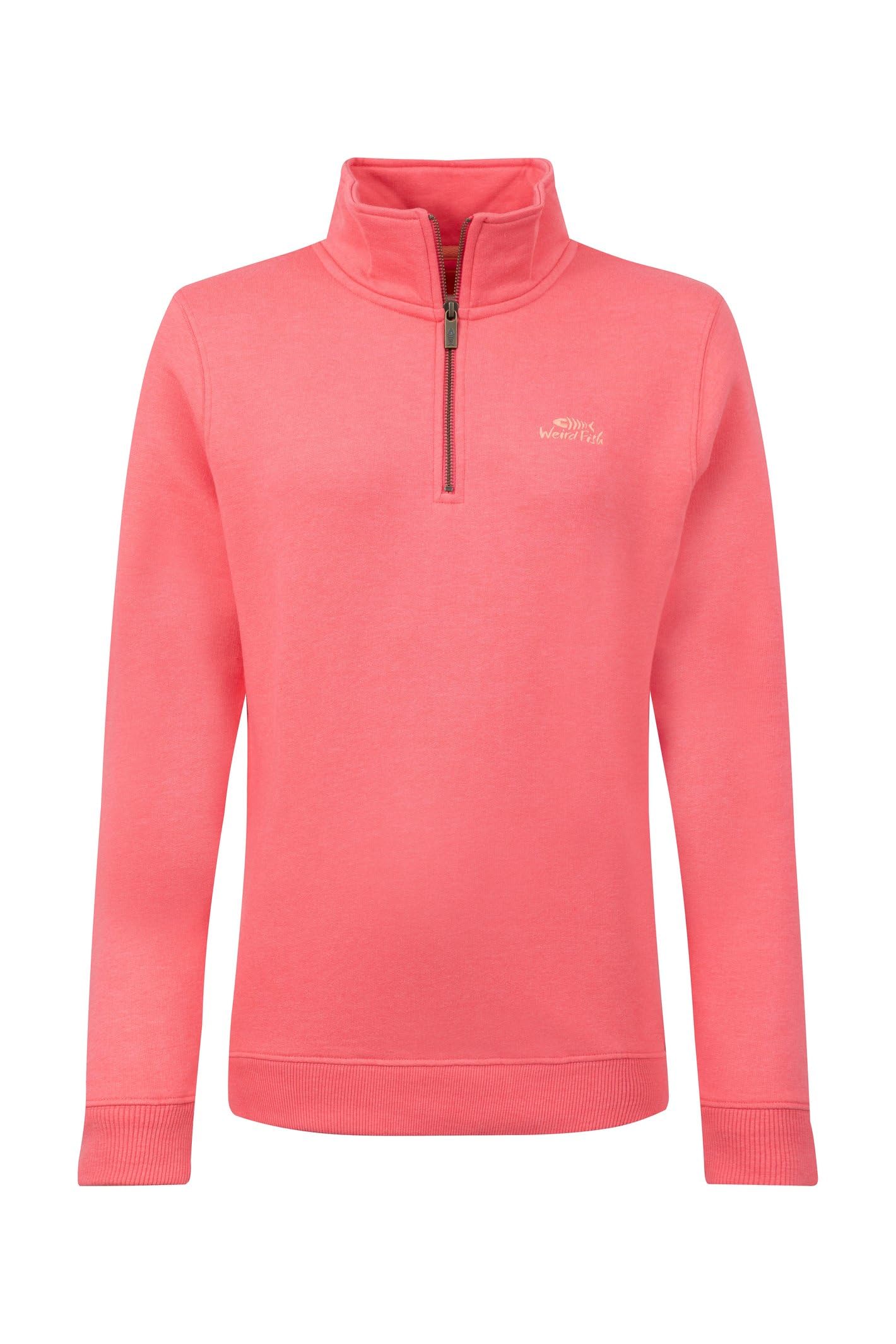 Weird Fish Women's Flamingo Avery 1/4 Zip Sweatshirt Size 18. (Jumper/Sweater/Fleece)