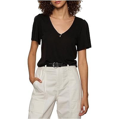 Sanctuary Keyhole Flutter Tee