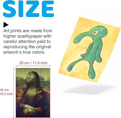 Miniatura 3 de Pounchi Divertidos pósteres de pared con memes (8 piezas) de 11.4 x 16.5 pulgadas, versión sin marco, póster de impresión HD para niños, decoración