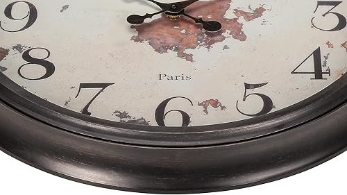 Miniatura 4 de Monarch Specialties I 9042 Relojes, 20" redondo, reloj de pared, marrón, de transición