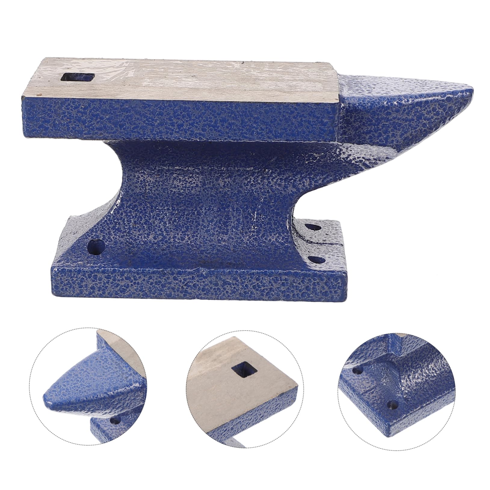 Lurrose Mini Blok Do Rękodzieła Wielofunkcyjna Podstawa Horn Reusable Diy Metal Pad Trwały Materiał Żelazny