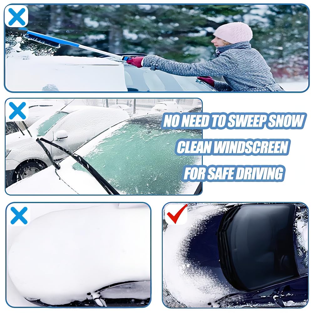Copertura Parabrezza Auto,Copri Parabrezza Antighiaccio,Copertura per Parabrezza Auto,Protezione da Neve e Ghiaccio, Copertura per specchietto Laterale,Adatto la Maggior Parte dei Veicoli