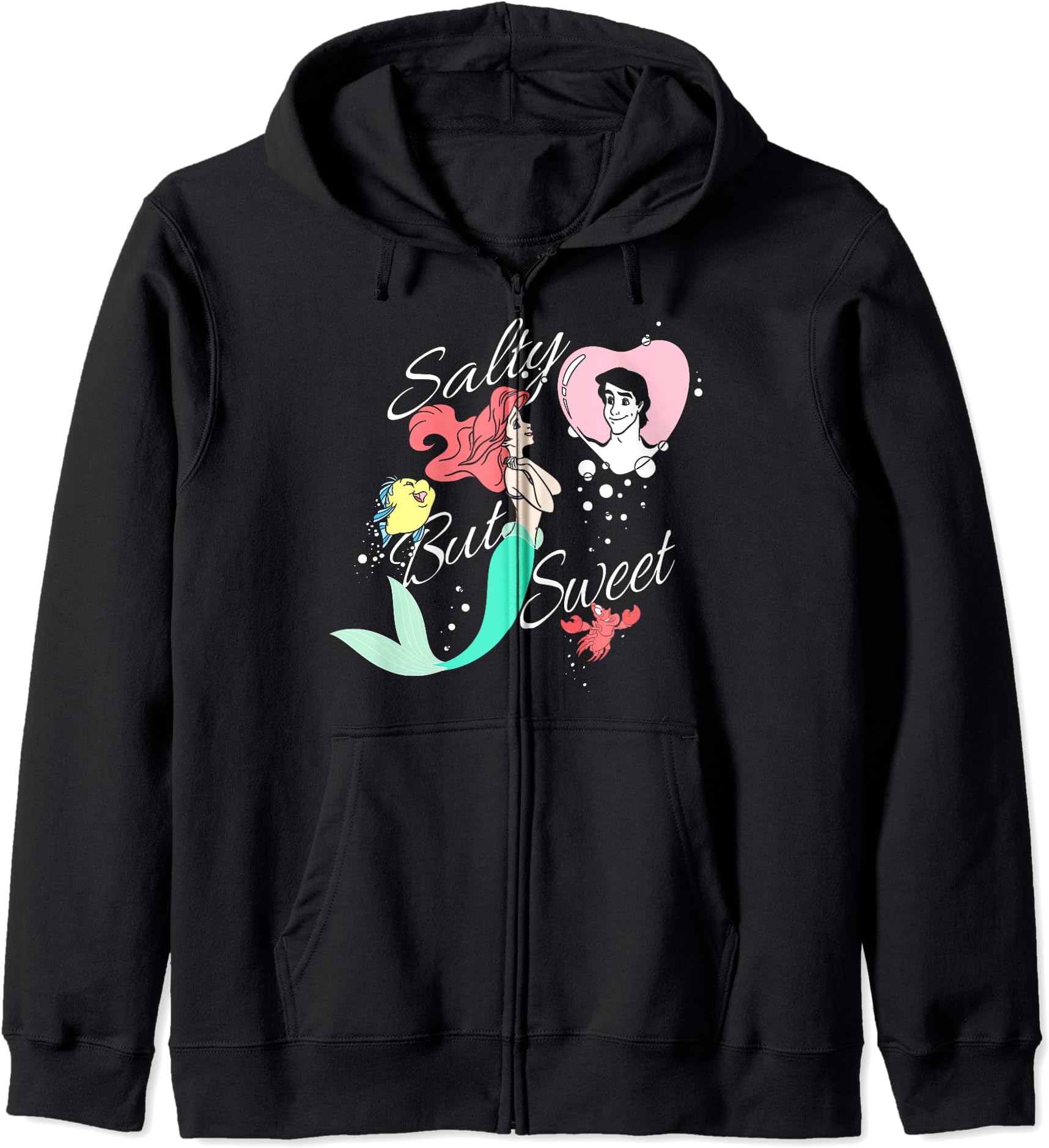 Disney The Little Mermaid Ariel And Eric Salty But Sweet Zip Hoodie