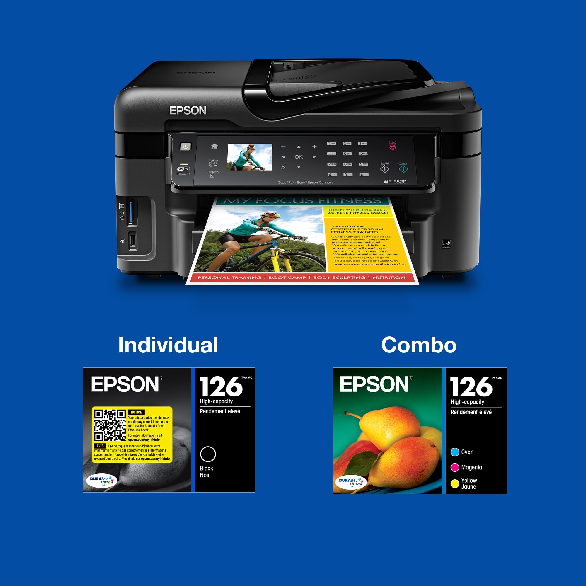 Amazon.com: EPSON 126 DURABrite Ultra Ink Black & Color