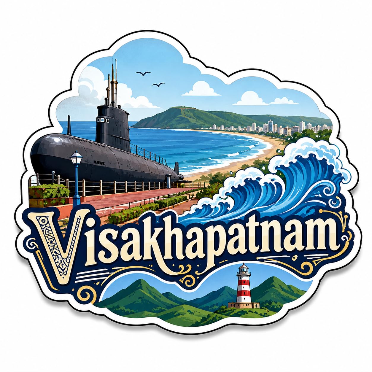 Munnar Fridge Magnet - Wooden Souvenir Gift -22 Munnar Fridge Magnet - Wooden Souvenir Gift -22