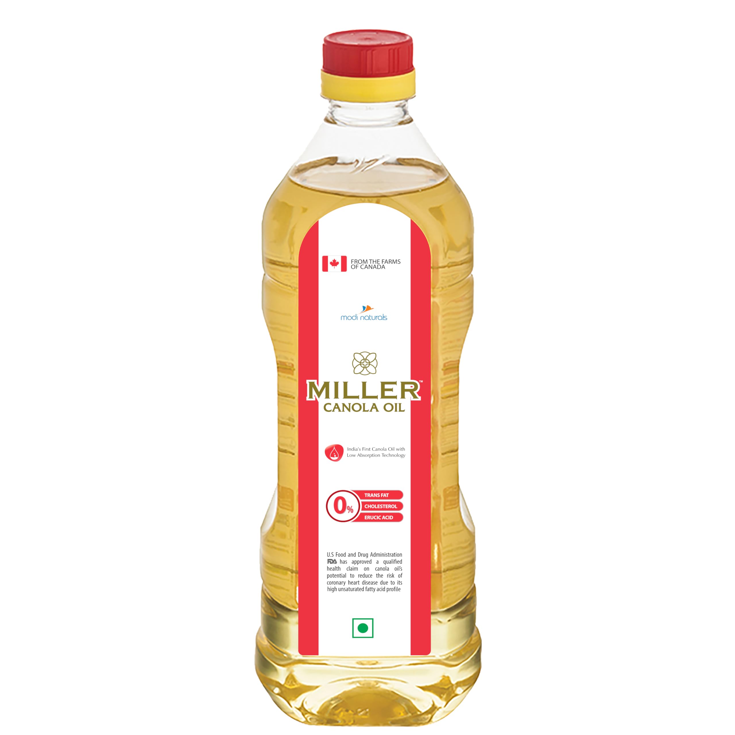 Miller Canola Oil PET Bottle, 1 L