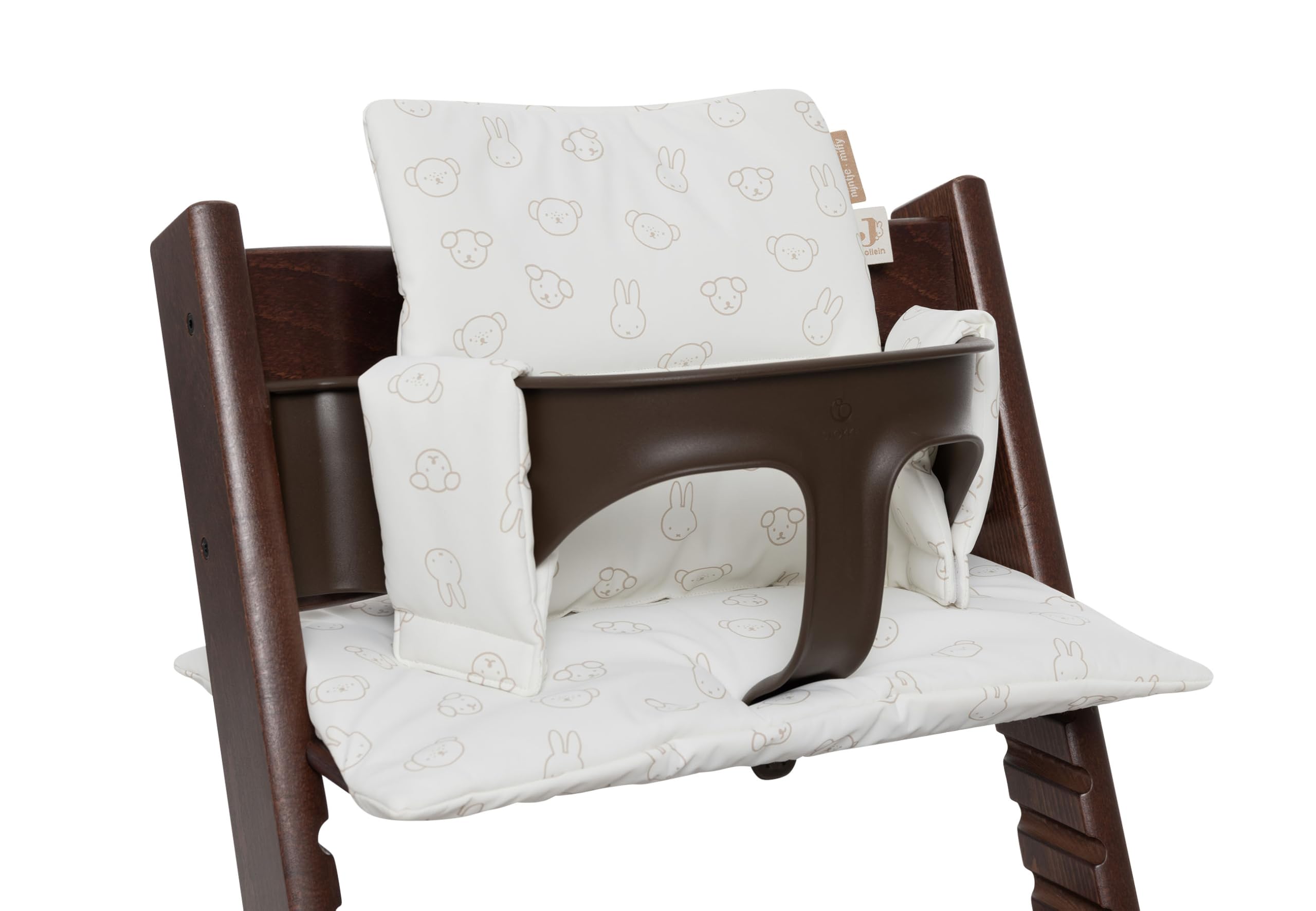 Jollein Miffy and Friends Reduktor fotela do wysokiego krzesła, łatwy do czyszczenia, 27 x 45 x 2 cm