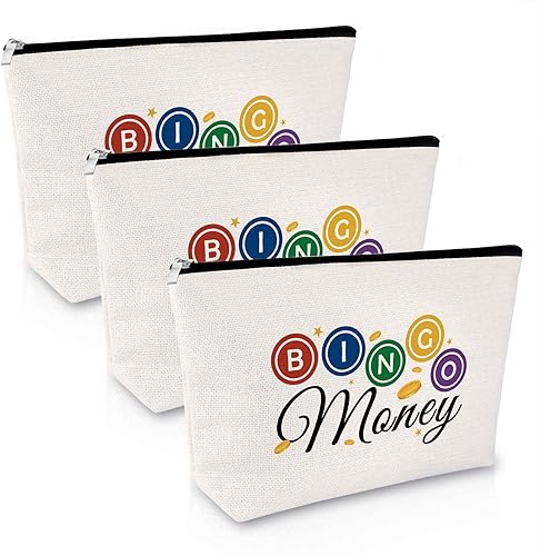 Miniatura 8 de Bolsa de maquillaje para amantes del bingo, regalos de bingo para mujeres, amantes del casino, regalo para mujeres, bolsa de cosméticos, Bolsa de