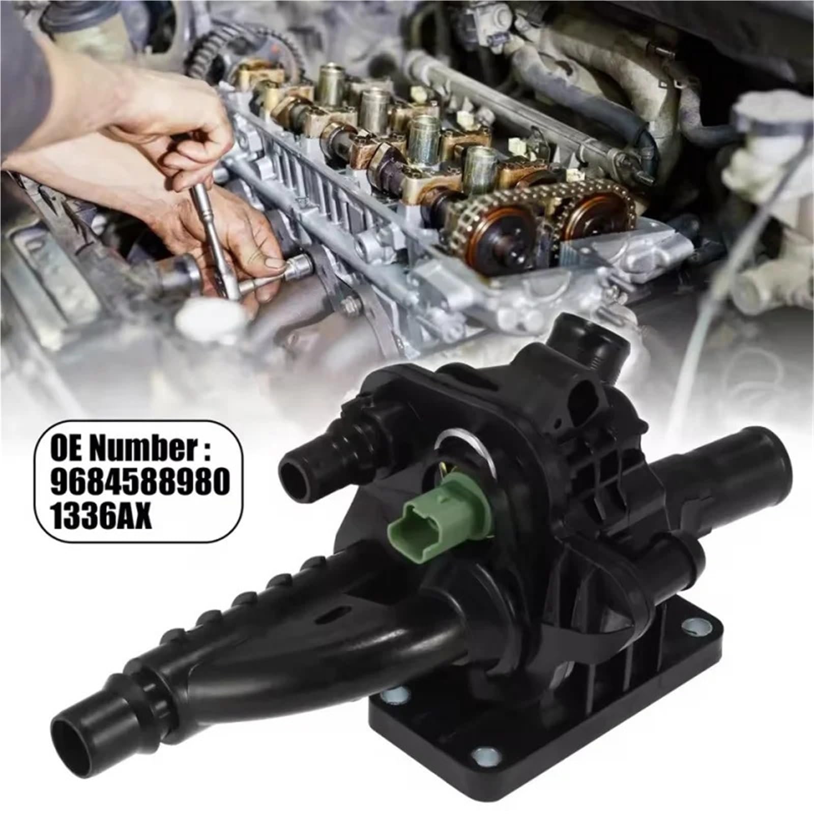 Engine Thermostat 1336AX 9684588980 155255224 Termostat do Peugeot Partner 1.6, 207 208 308 508 2008 3008 4008 Samochód Wymiana Akcesorium Płyn Chłodzący Termostat