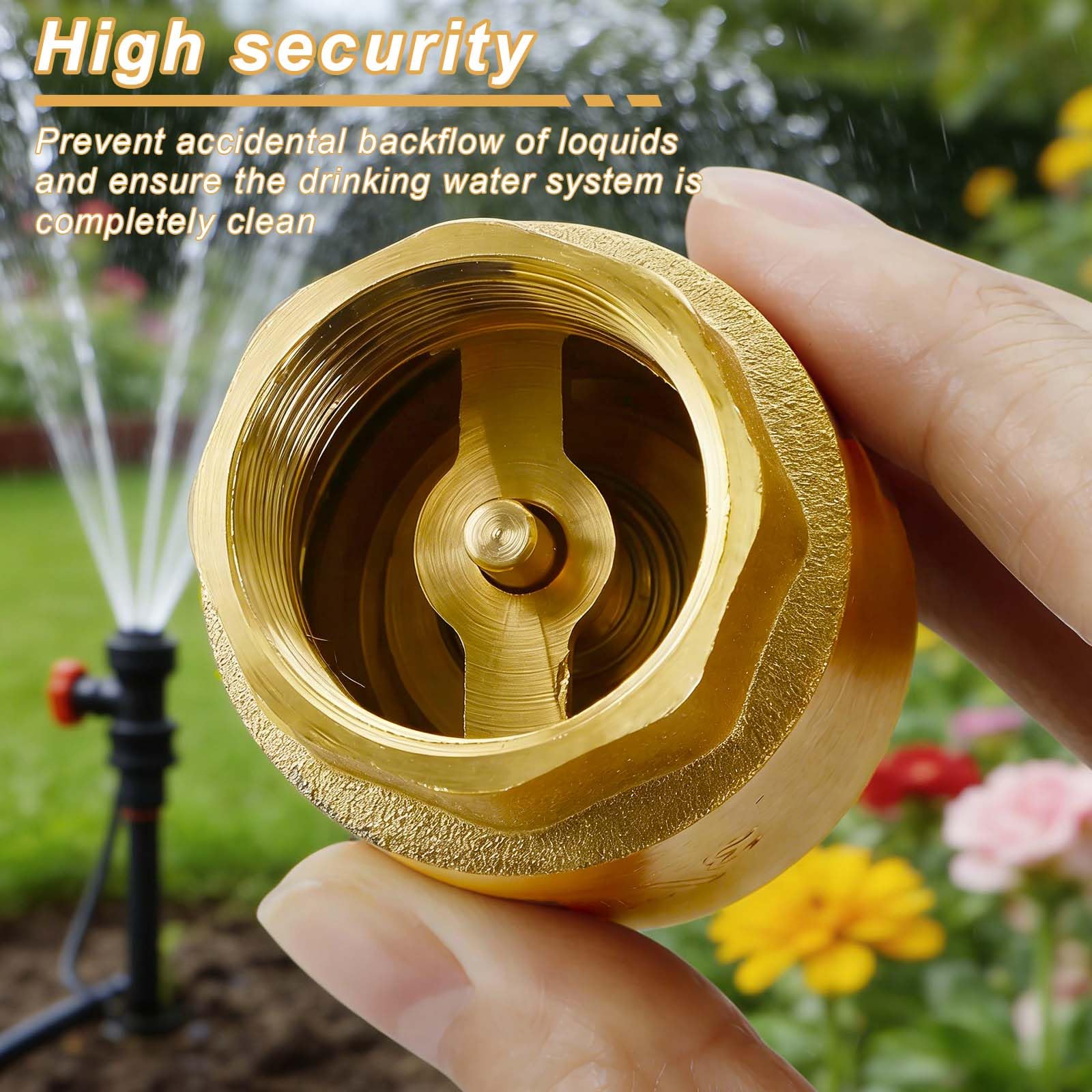 Yqdnboi Rückschlagventil 3/4 Zoll Aus Messing – Inline-Ventil Für Wasserpumpen, Heizungen, Gartenbewässerung & Hauswasserversorgung – Korrosionsbeständig