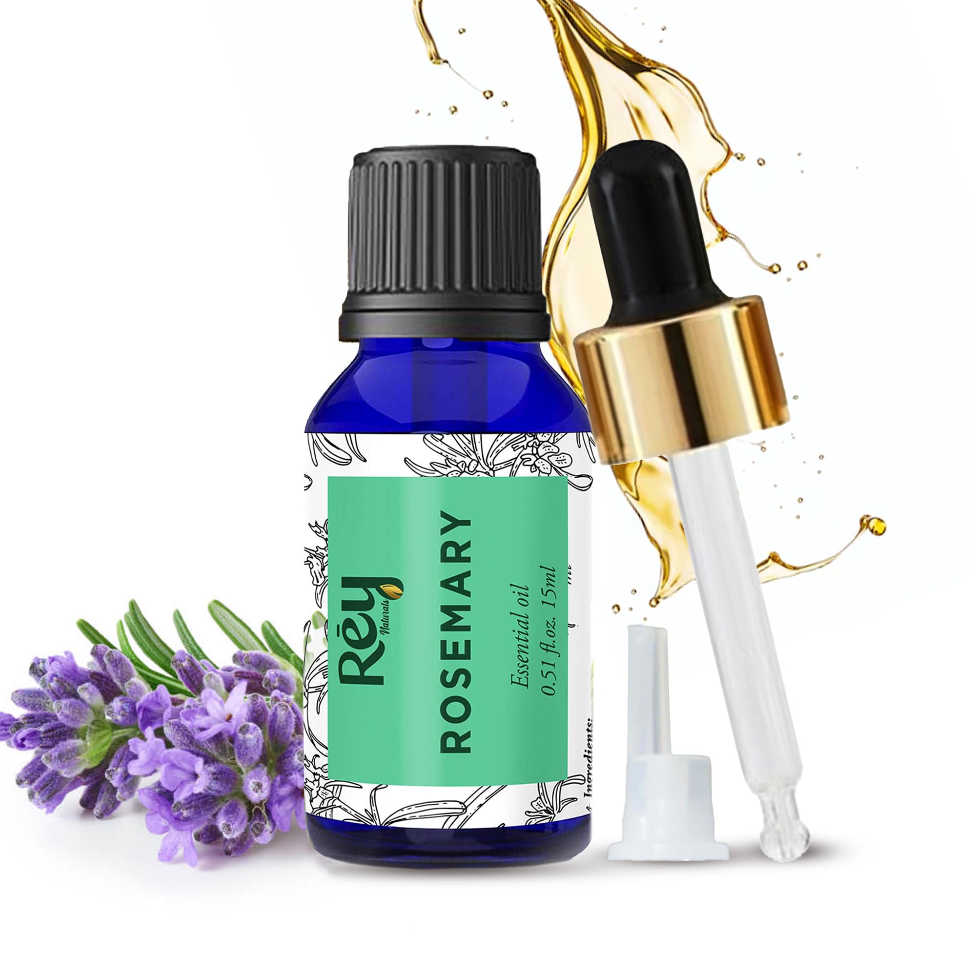 Rosemary Oil for Skin, Muscle & Hair Conditioner - Rosemary Essential Oil - 15 ml
