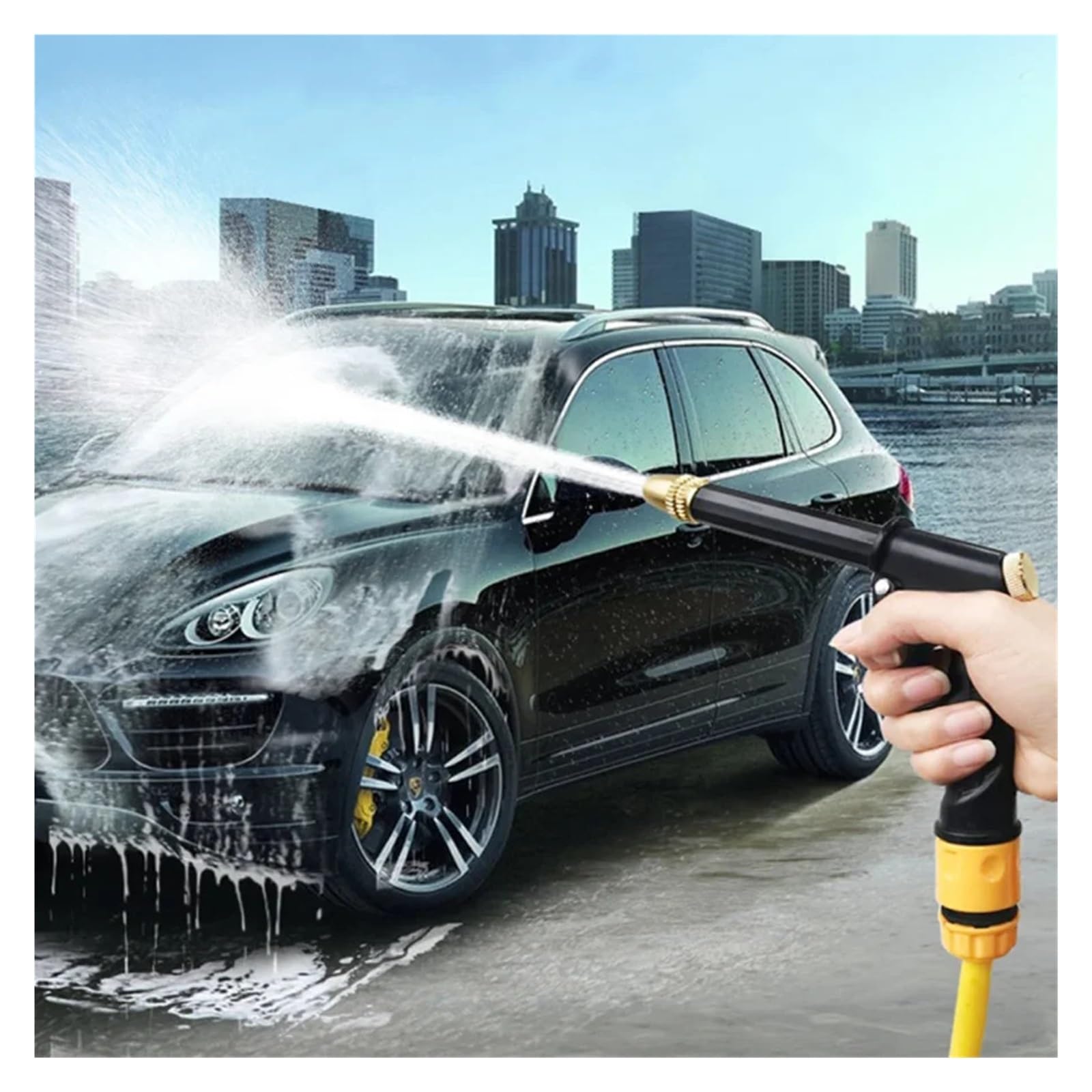 Pistolet Eau Haute Pression Buse Tuyau Jardin