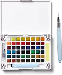CONJ DE AQUARELA ARTISTICO KOI WATER COLORS - 48 CORES - USO PROFISSIONAL