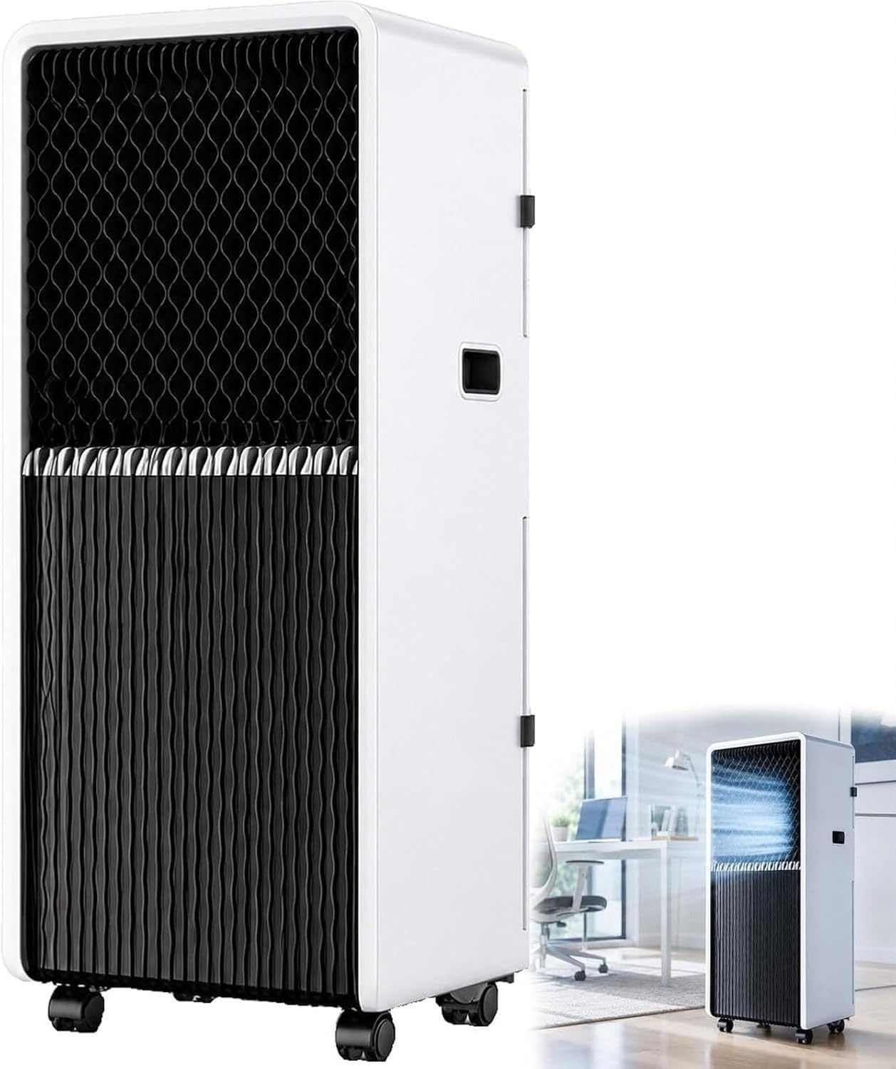 Aire Acondicionado Portátil 12000 BTU Silencioso con Kit de Ventilación de Ventana, 3 en 1 Ventilador y Deshumidificador, Función Sueño, Control Remoto para Habitación Enfriamiento Rápido