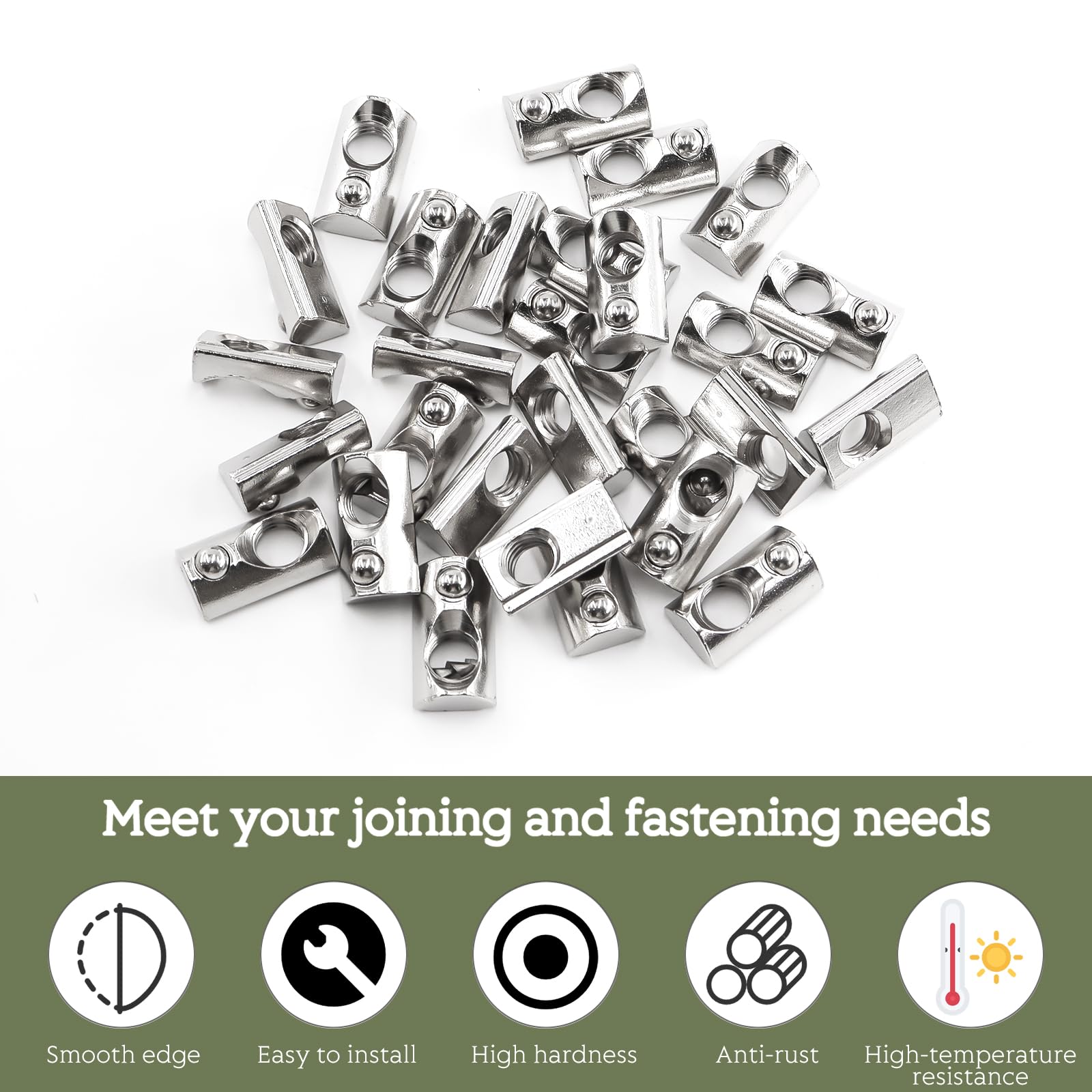 Ellxen 20 Pietre Scanalate Con Scanalatura A Sfera 8, Serie 40 - Foto 3