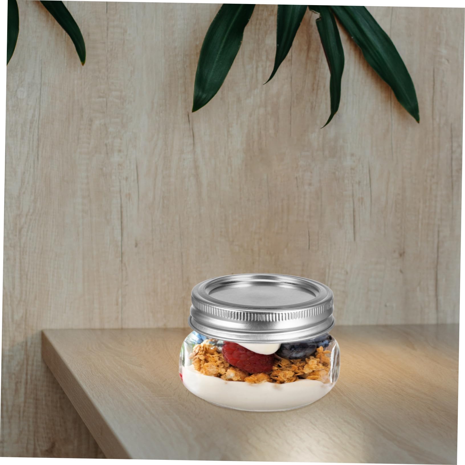 STOBAZA 6 Pezzi Barattoli in Vetro per Conserva Ermetico Contenitori Riutilizzabili per Alimentari Scatole Trasparenti Salva Freschezza per Frutta Gelatine e Snack