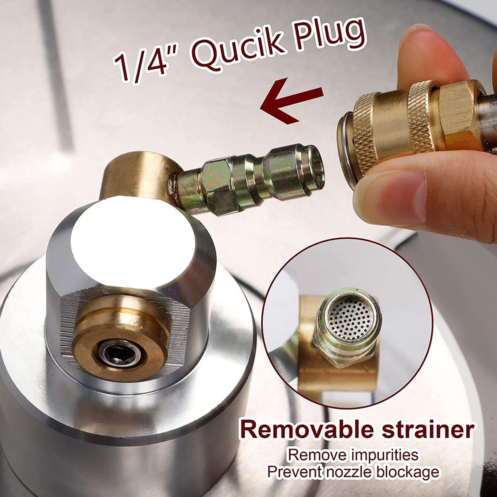 Limpiador de Superficies con Lavadora a Presión, Pulverizador de Doble Presión, Lavadora de Superficies Eléctrica de 4000psi con Varillas de Extensión para Patios