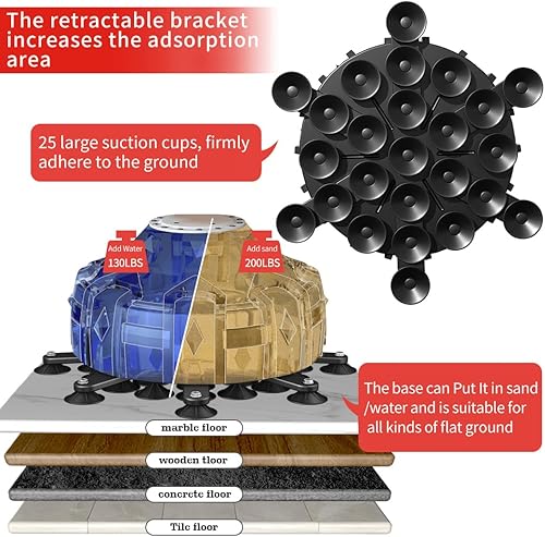 Miniatura 5 de AIBEIJIAN Saco de boxeo con soporte para adultos de 70 pulgadas con guantes de boxeo, bolsa de boxeo con soporte, amortiguador, base de ventosa,