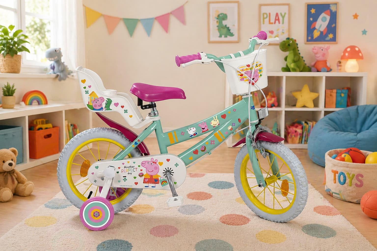 Bicicleta 14" Peppa Pig 4/6 años