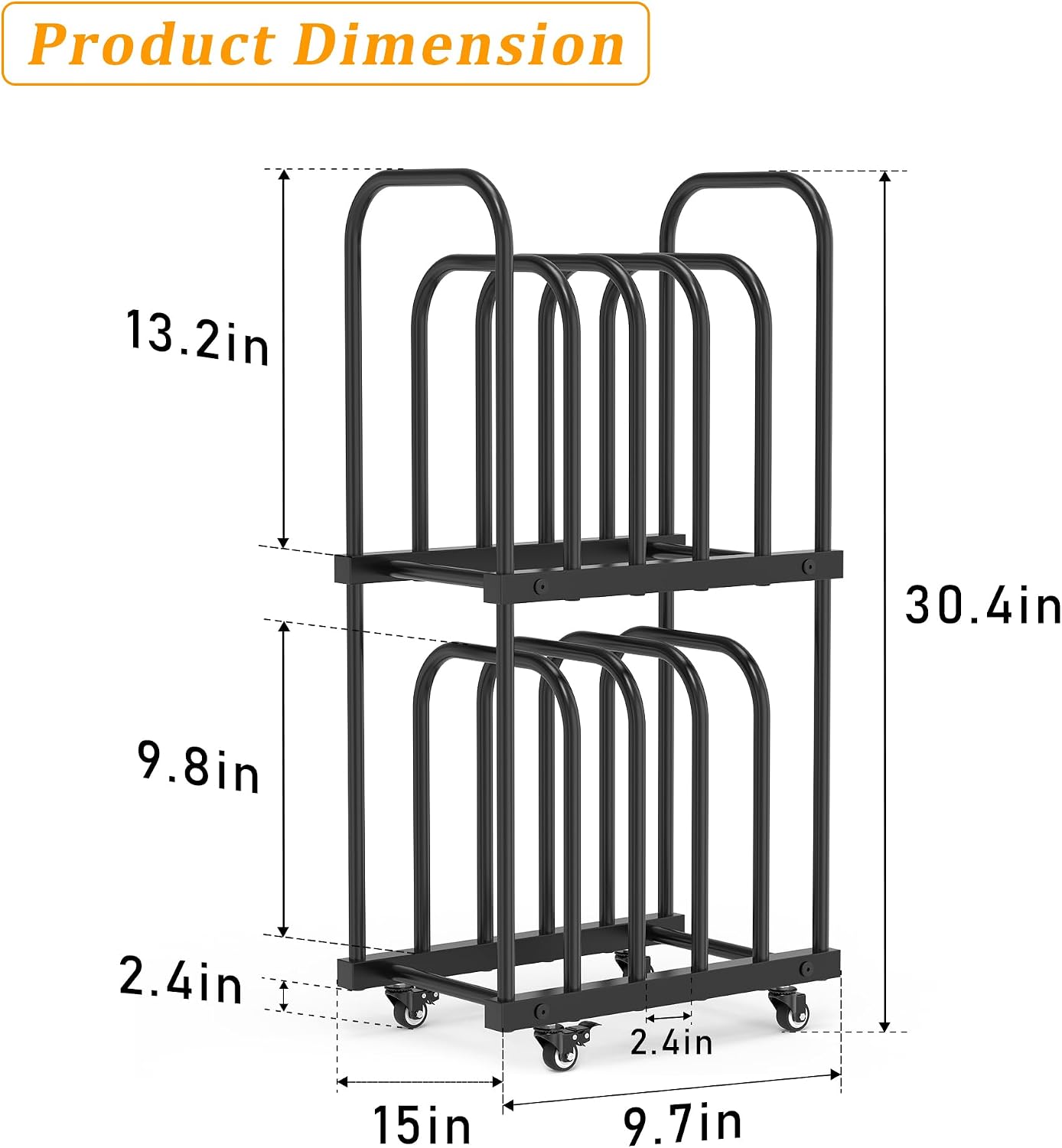 Art Storage Rack with Wheels, Double-Tier Adjustable Metal Drying & Display Stand for Canvas, Boards, Prints, and Artwork – Heavy-Duty Mobile Organizer for Studio, Classroom