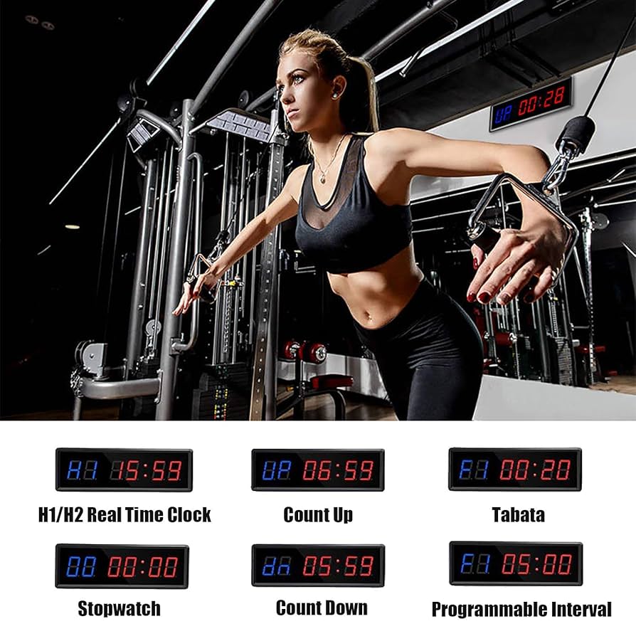 PELLOR Fitness Gy Tier, Ini Portable LED Digital Rechargeable