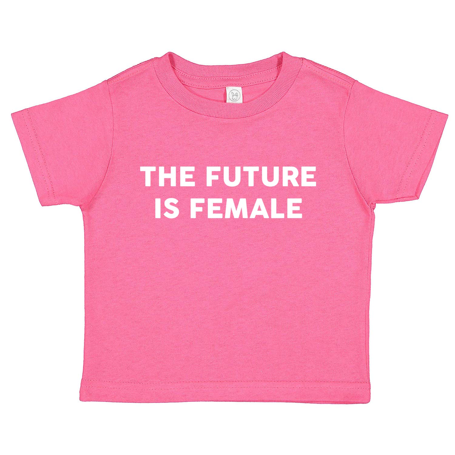 Tees & Tails The Future is Female Infant Baby Tee Shirt Assorted Colors (6M 12M 18M 24M) (Hot Pink, 4T)