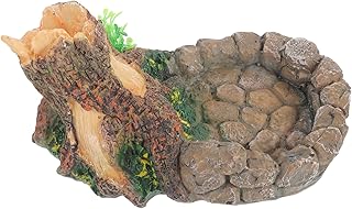CIYODO Tigela De Água Para Répteis Habitar Bacia De Alimentação Para Animais De Estimação Bacia De Alimentação Para Animais De Estimação Bacia De Bacia De Alimentação De Répteis