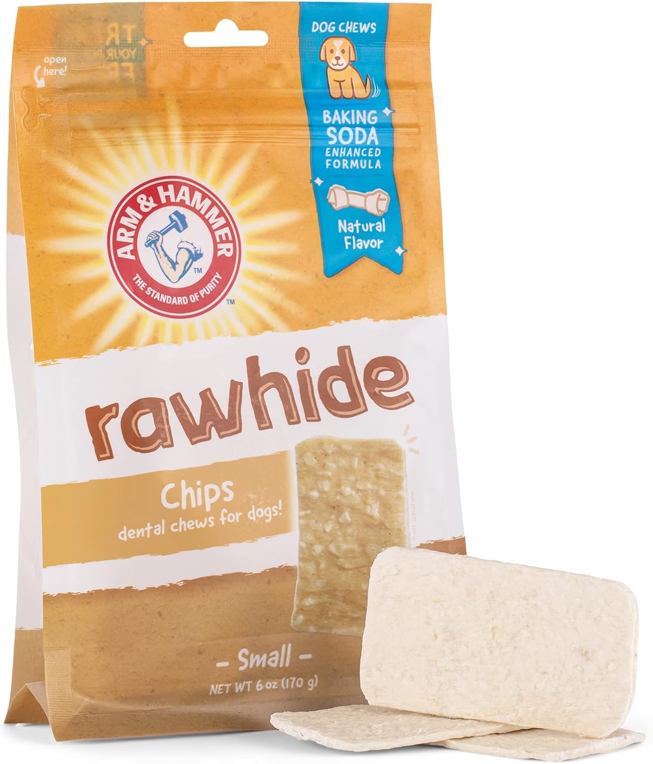 Arm & Hammer for Pets Rawhide Chips for Dogs Real Dog