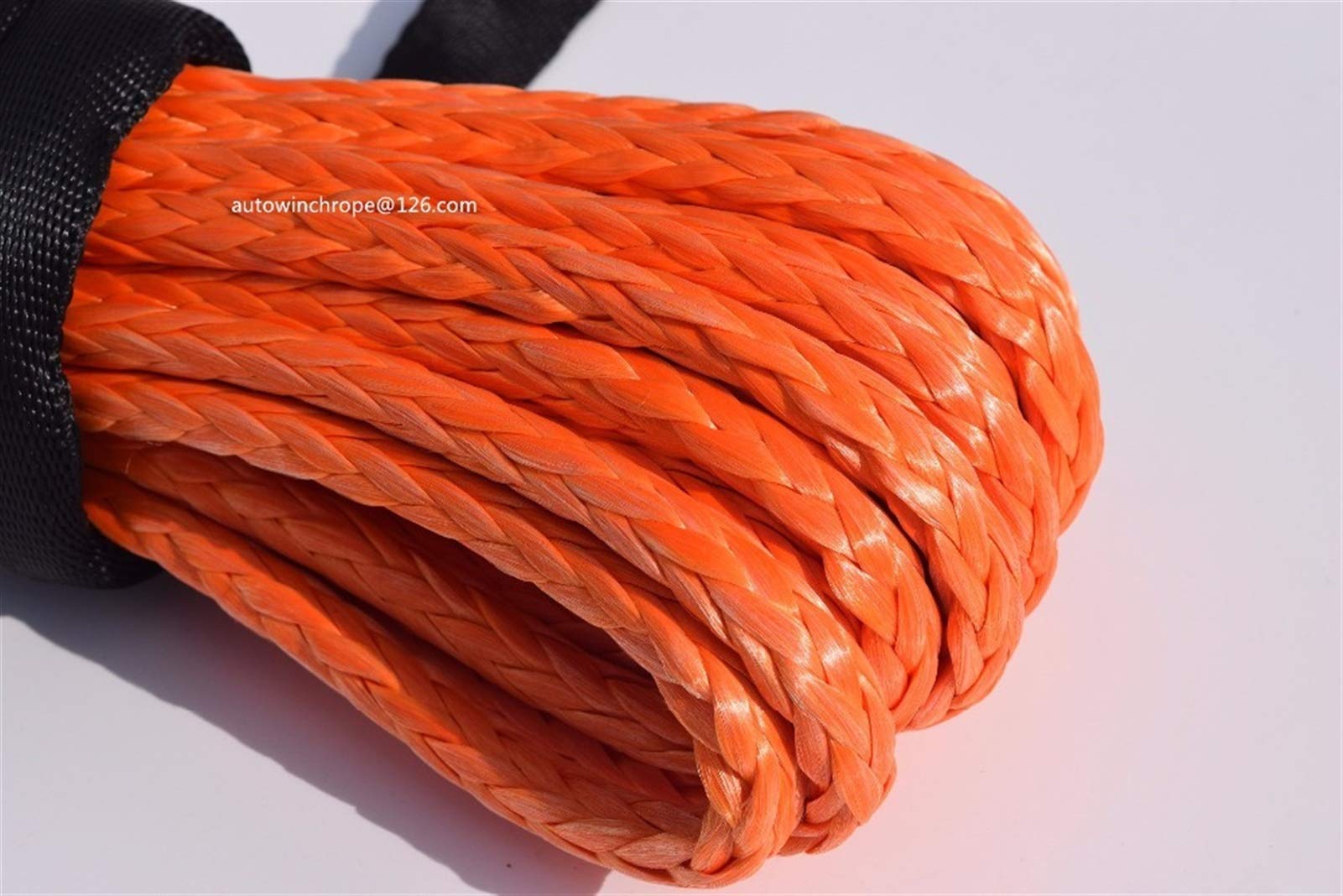 Lina Syntetyczna, 5/16 "* 50ft Orange Syntetyczna linowa wciągarka, kabel Wciągarki ATV, lina holownicza do części samochodowej Offroad