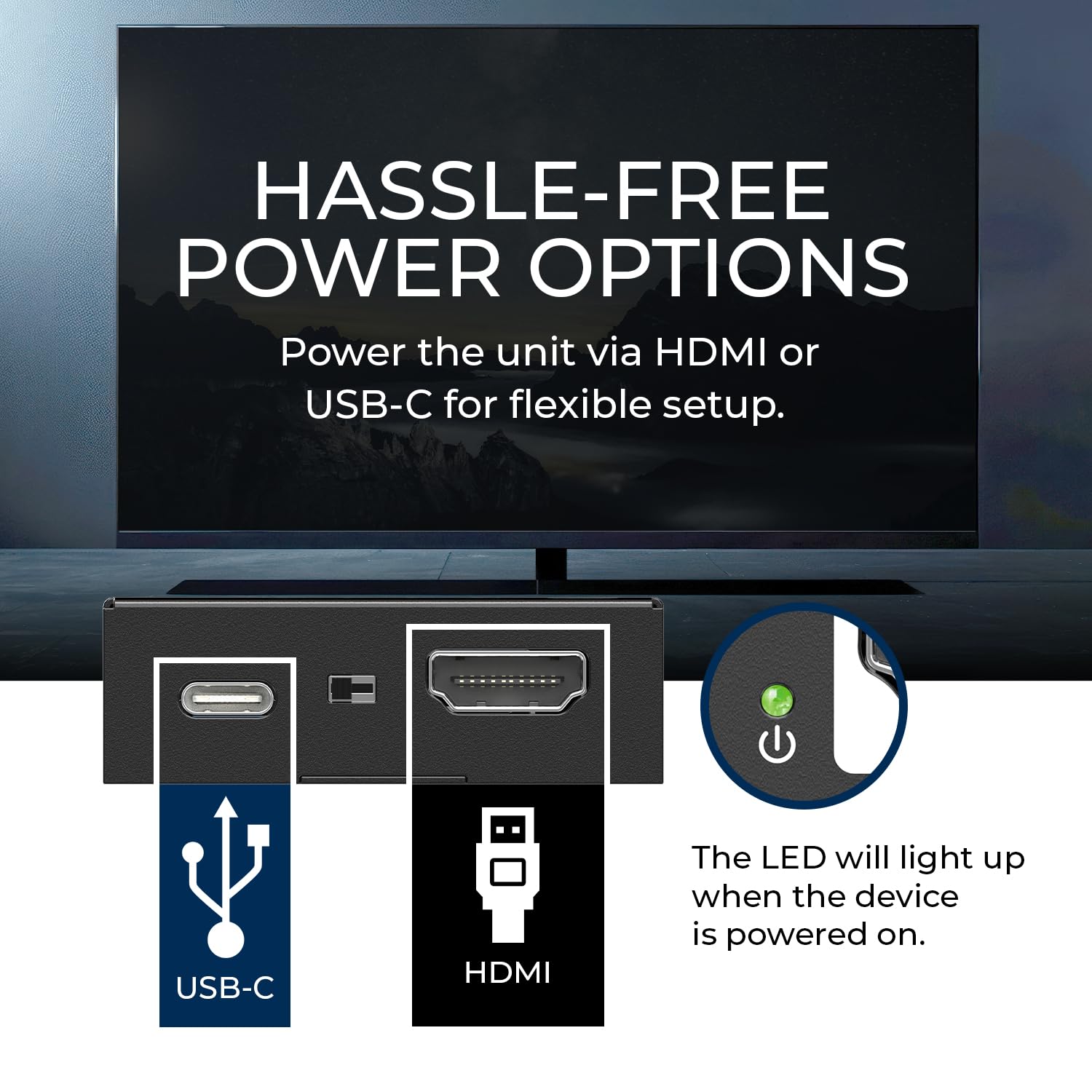 Downscaler HDMI XD-3000 - Convertitore HDMI 2.0 da 18 Gbps con 4K@60Hz (4:4:4), HDCP 2.2, gestione EDID, blocco CEC, alimentazione USB-C