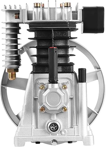 Miniatura 1 de Cabezal de bomba de compresor de aire 3HP 2.2kw 250Lmin Compresor de aire Motor Head Pump Replacement, hierro fundido, compresor de pistón,