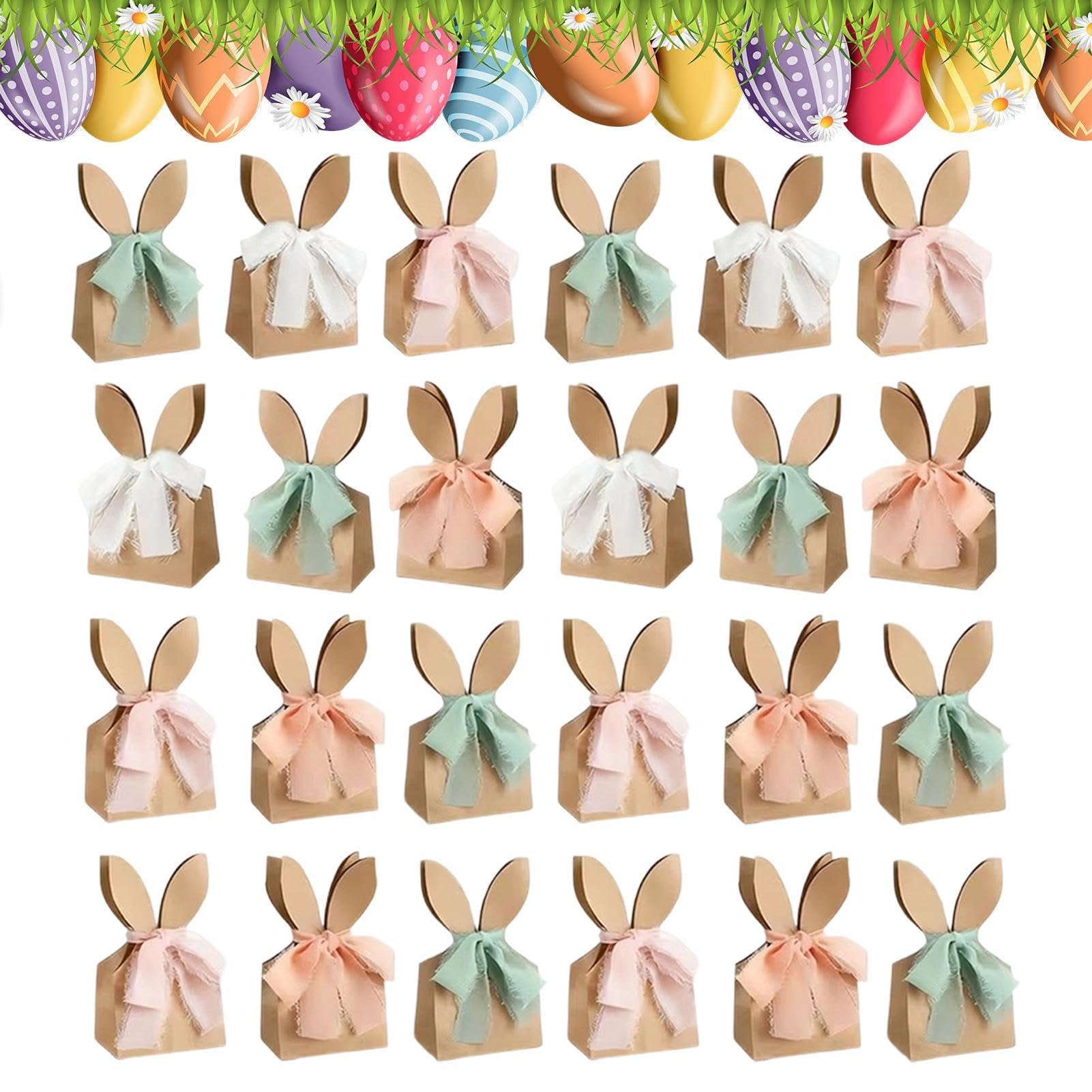 Cajas de regalo con orejas de conejo para dulces infantiles 8