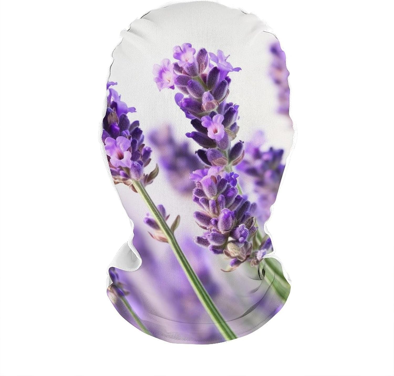 Lavender Flower Balaclava Ski Mask, Cooling Face Cover