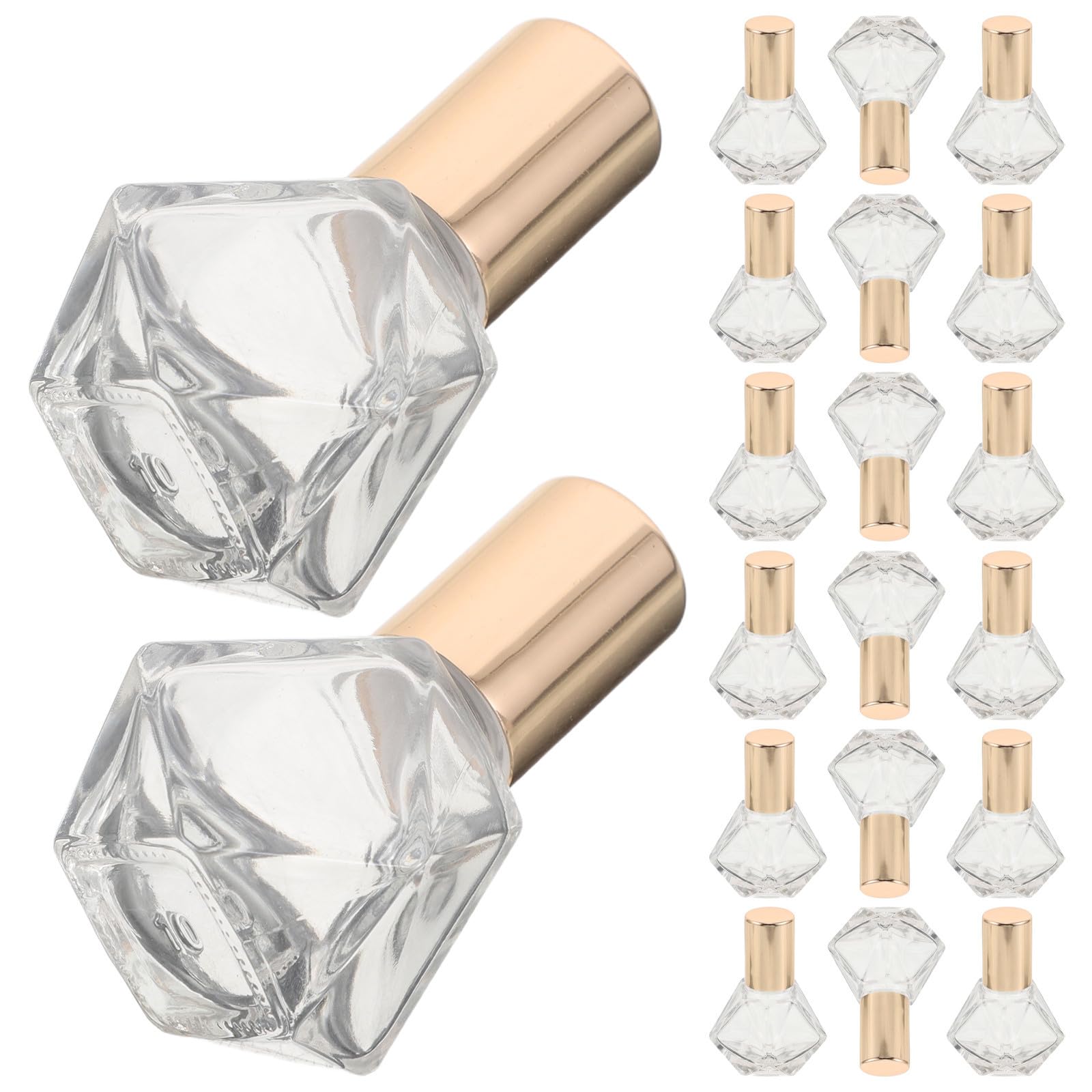 36 Stück Aromatherapie Glas Rollflaschen 8ml mit Rollkugelapplikator und Verschluss Mehrzweck Rollflaschen für Massageerlebnis und Nachfüllung für Reisen