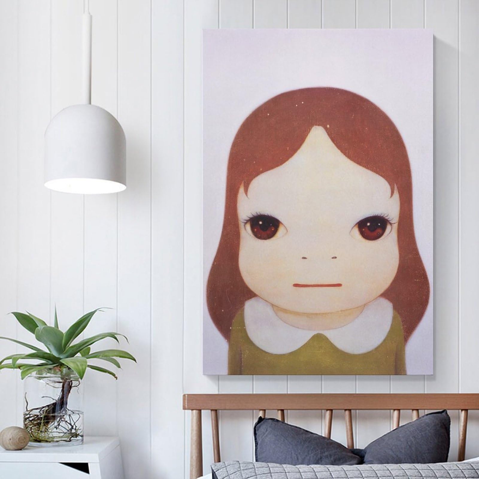 6389⑥【奈良美智 グミガール 青 インテリア】 Amazon.co.jp: 奈良美智