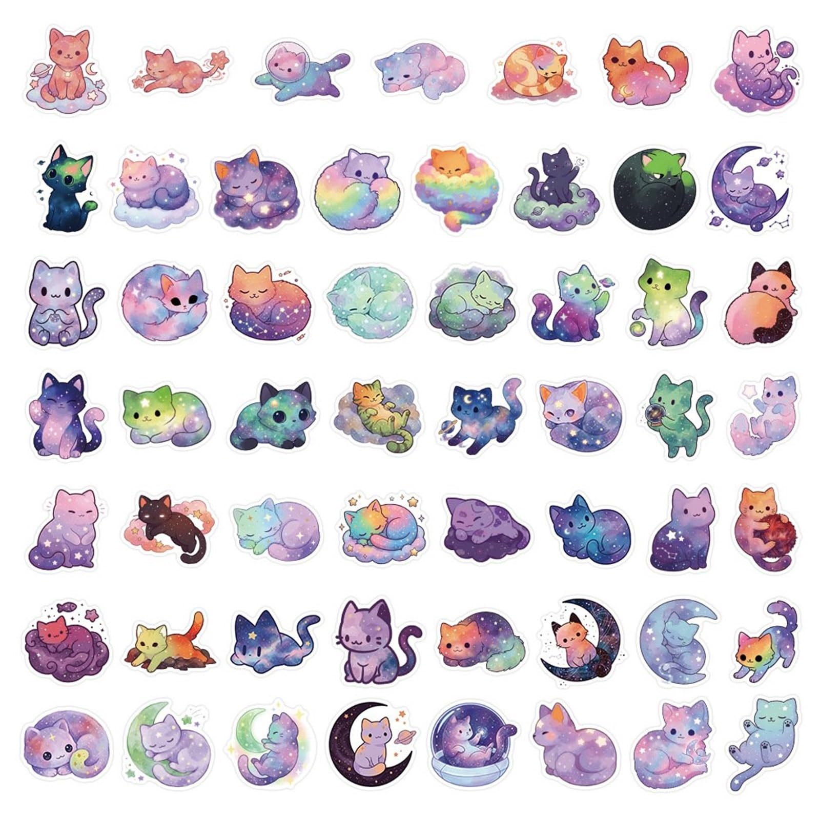 FGLFPXI 50pcs Stickers for Phone Case Tablet Guitar Notebook Decorations Stationery Art Decals