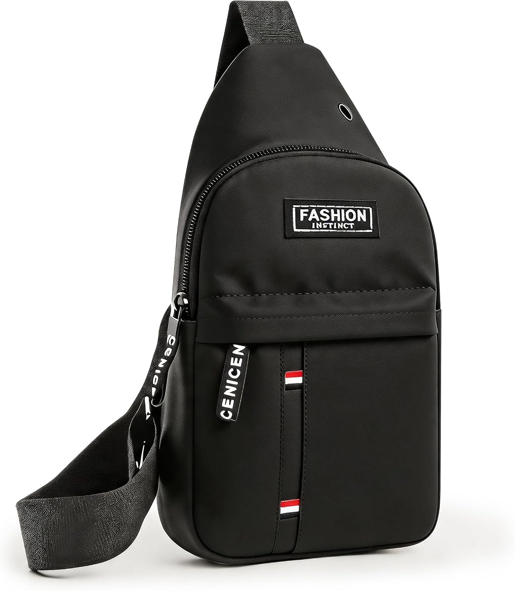 Sling Bag for Men, Multipurpose Cross Body Chest Bag Small Sling Backpack,Shoulder Bag for Travel Hiking