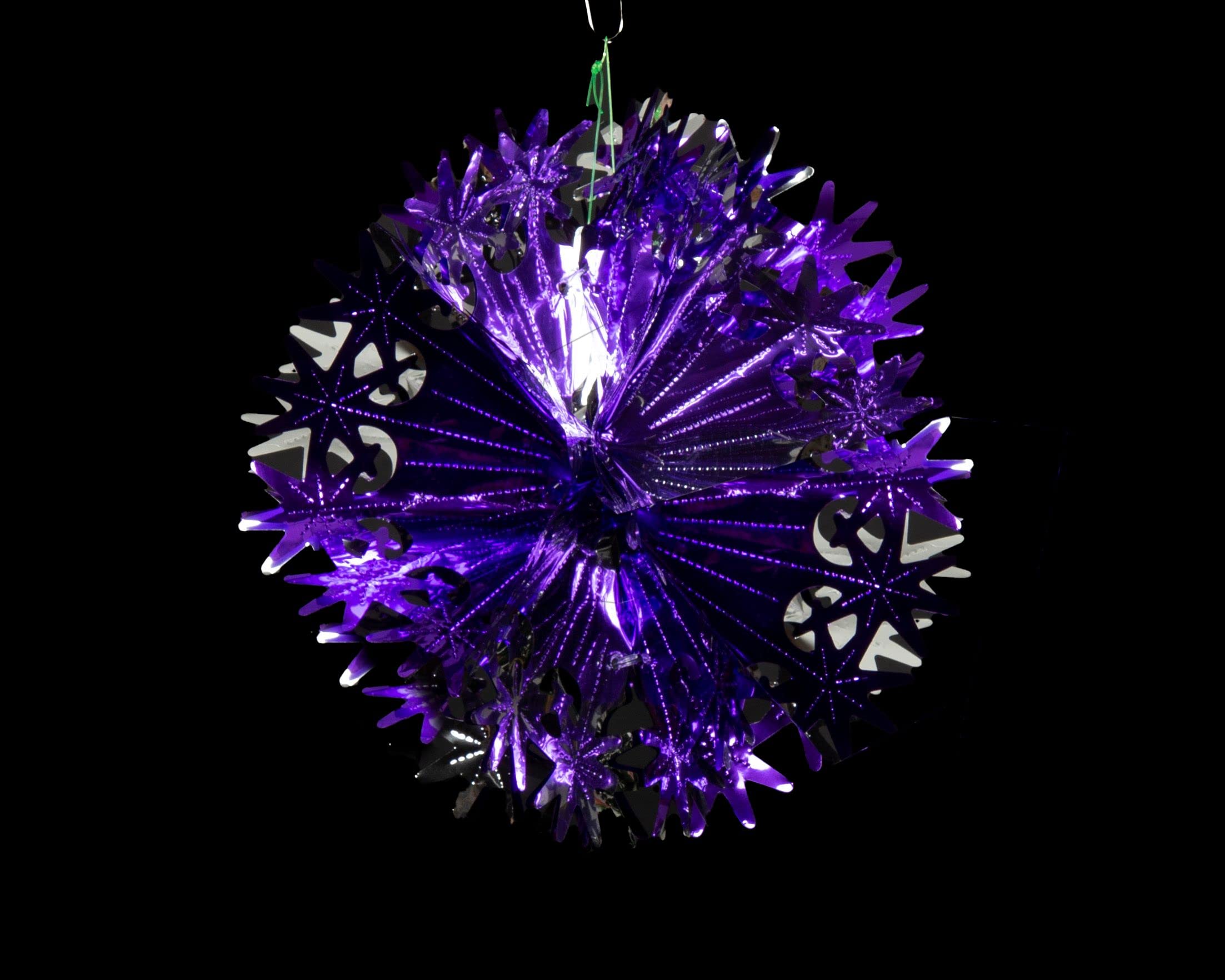 Simply Products Set of 4 40cm Christmas Foil Ceiling Garland Hanging Xmas Decoration, Long Star, Snowflake - Image 4