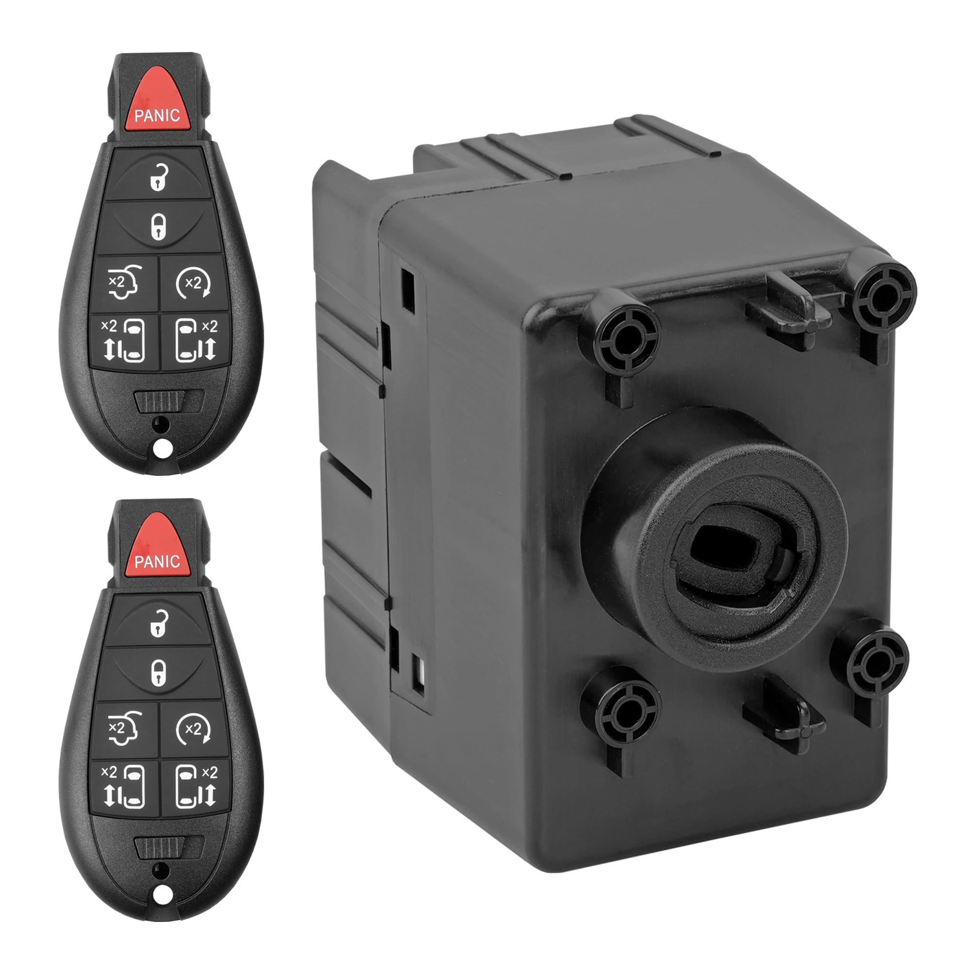 Photo 1 of 68292755AB Wireless Ignition Module Switch with Key Fob Compatible with 2008-2010 Dodge Charger Challenger Magnum, Chrysler 300 | Replaces 68292755AA Win Module Fobik Key