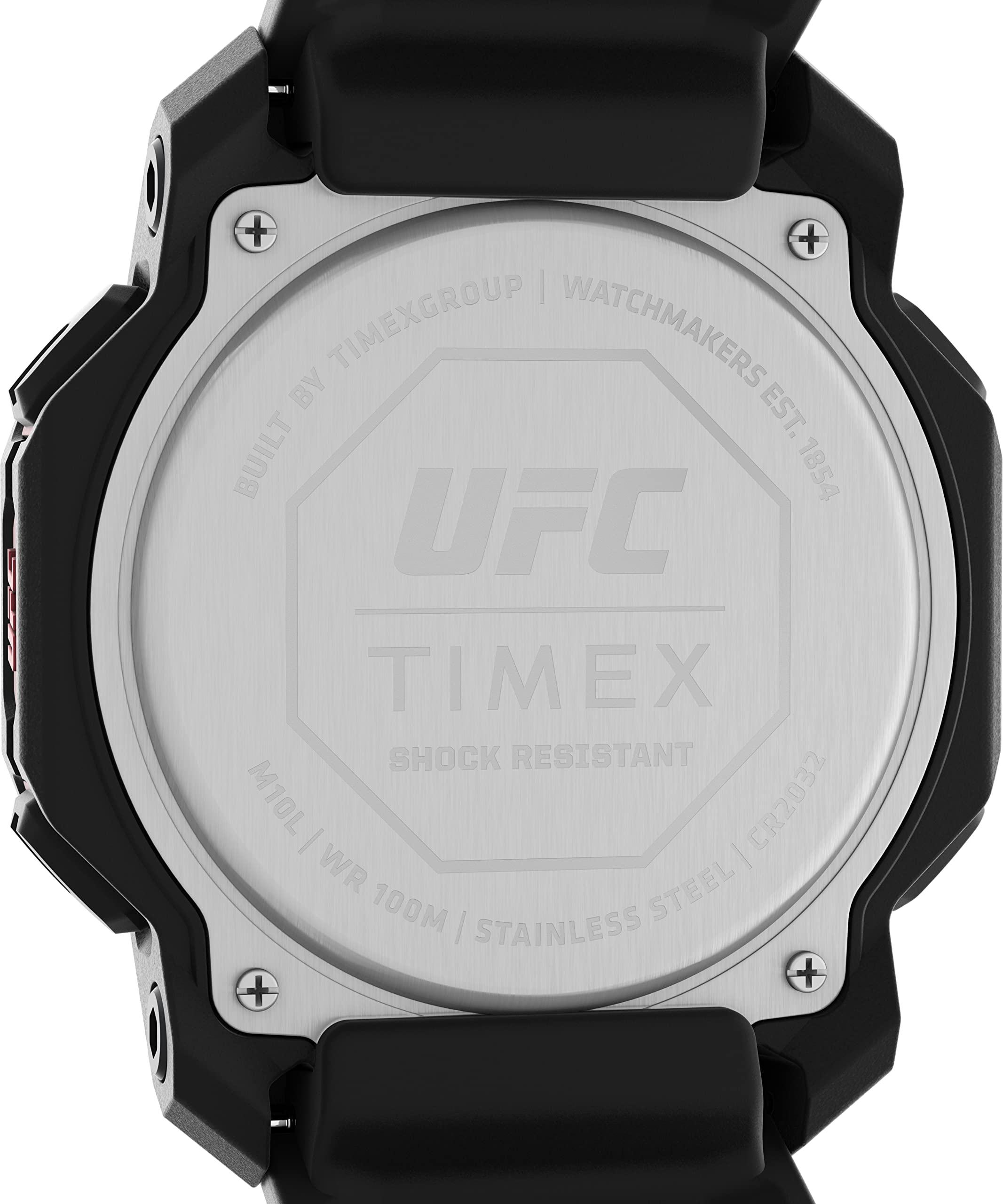 Reloj Timex UFC Strength Knockout para hombre 48mm con correa de silicona negra TW2V88100