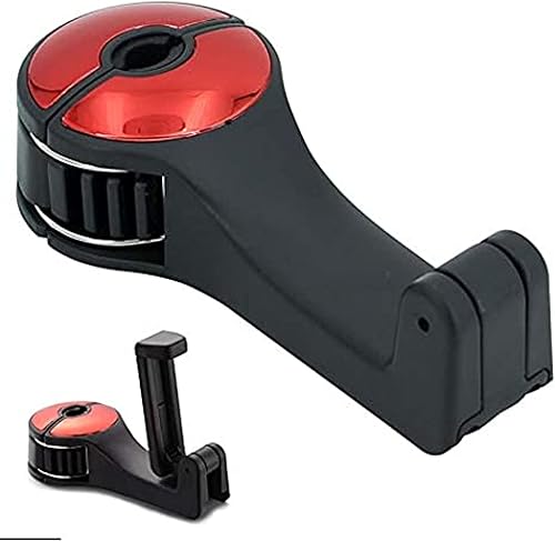 Gancho de reposacabezas de coche con soporte para teléfono 2 en 1, percha para asiento trasero, organizador de ropa, bolso, accesorios, iPad y