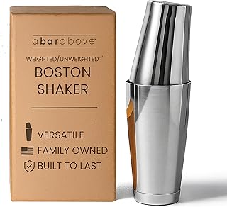 A Bar Above Professional Boston Shakers Set 18 oz Weighted Stainless Ste...
