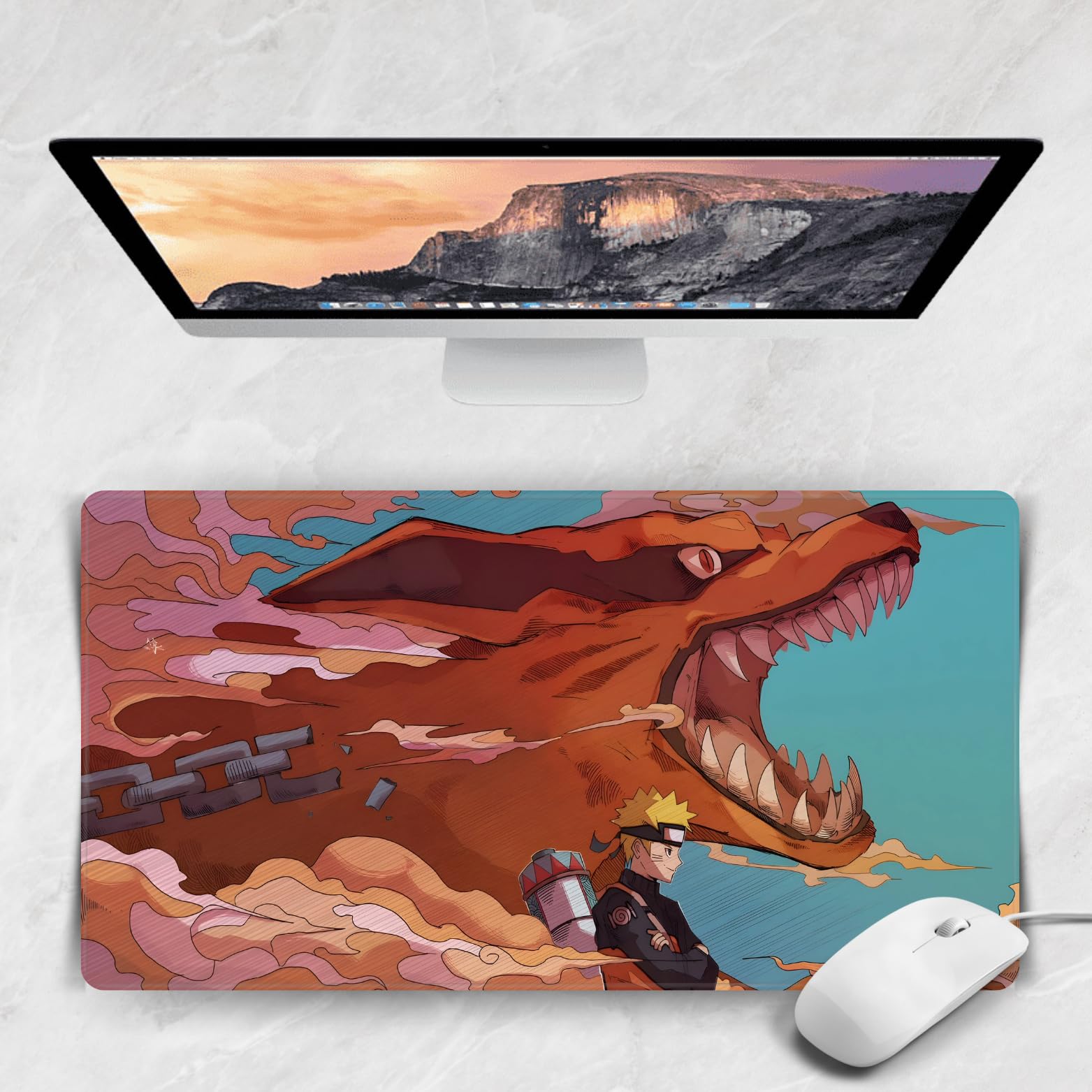 Replix Long Anime Mouse Pad - (11 x 23 inch) Computer Anime Printed Big Mousepad with Anti-Slip Rubber Base & Smooth Mouse Control for Laptop, MacBook Pro, Gaming (Naruto Kurama) (B0D9DPVKDJ) Amazon Price History, Amazon Price Tracker