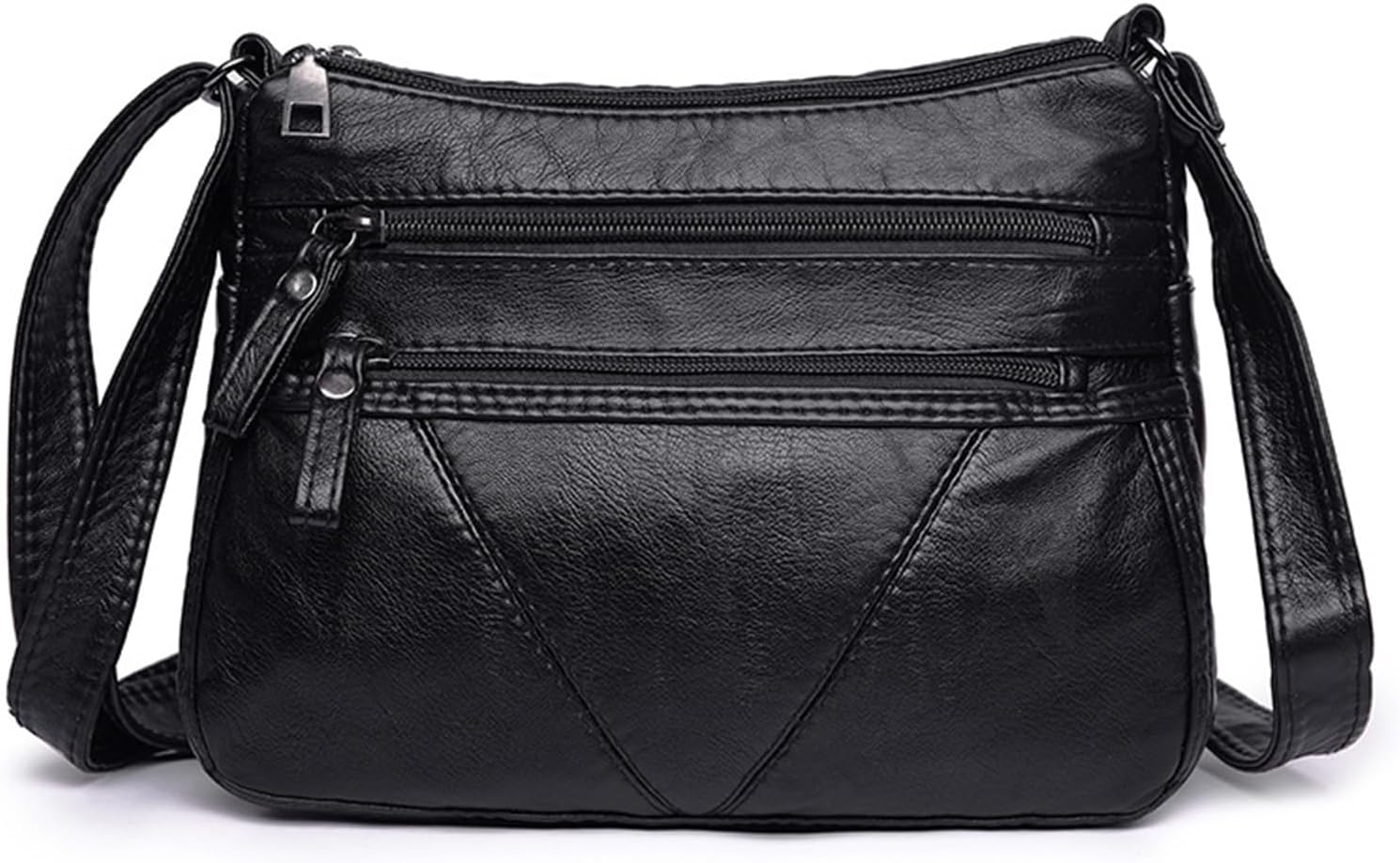 WITERY Crossboby Bag for Women - Soft PU Leather Multi-Pocket Shoulder Handbags Pocketbooks Medium Sized Bag Small Purses