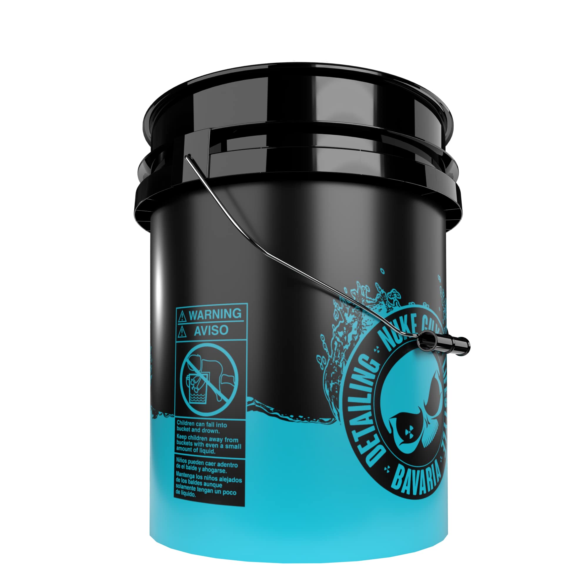 Nuke Guys - Wash Bucket - GritGuard 5 GAL (ca. 20 L) Wascheimer speziell für Zwischenspülen des Waschhandschuhs - 3 Eimer Waschmethode - schonende Fahrzeugpflege - sanfte Handwäsche - schont Lack