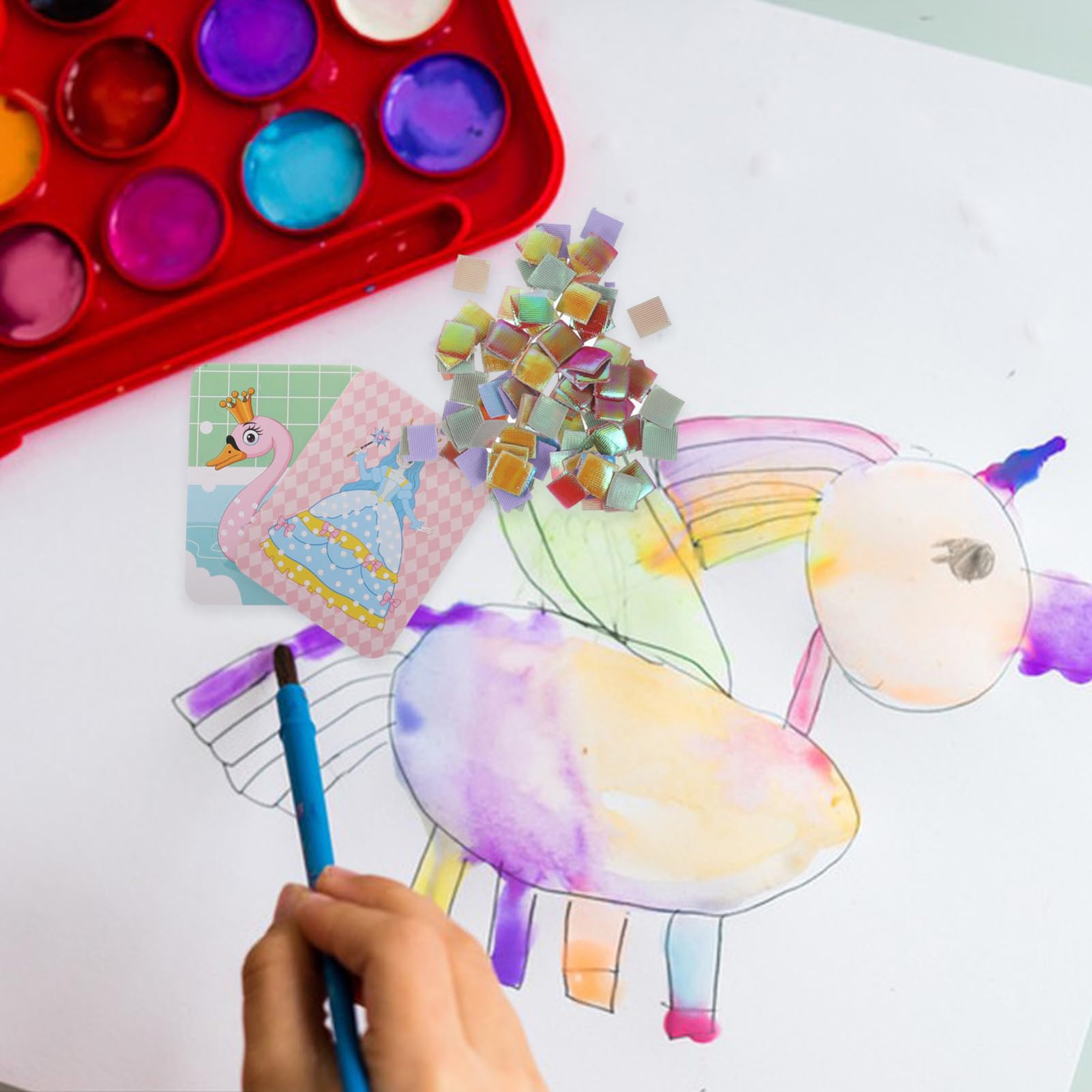 DOITOOL Kit de Peinture à Perforation pour Garçon et Filles Créatif 1 Set