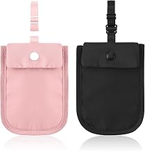 2 Stück BH Geldbörse,Geheimer BH-Tasche,Versteckte Undercover Reise BH Tasche,Anti-Diebstahl BH-Brieftasch mit Verstellbarem Gummiband,Versteckte Stash-Tasche Geldbeutel,für Reisepass Geld Wertsache