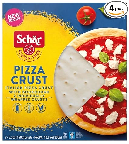 Schar - Pizza Crust - Certified Gluten Free - No GMO's, Wheat or Lactose- (2 - 5.3 oz) 4 Pack