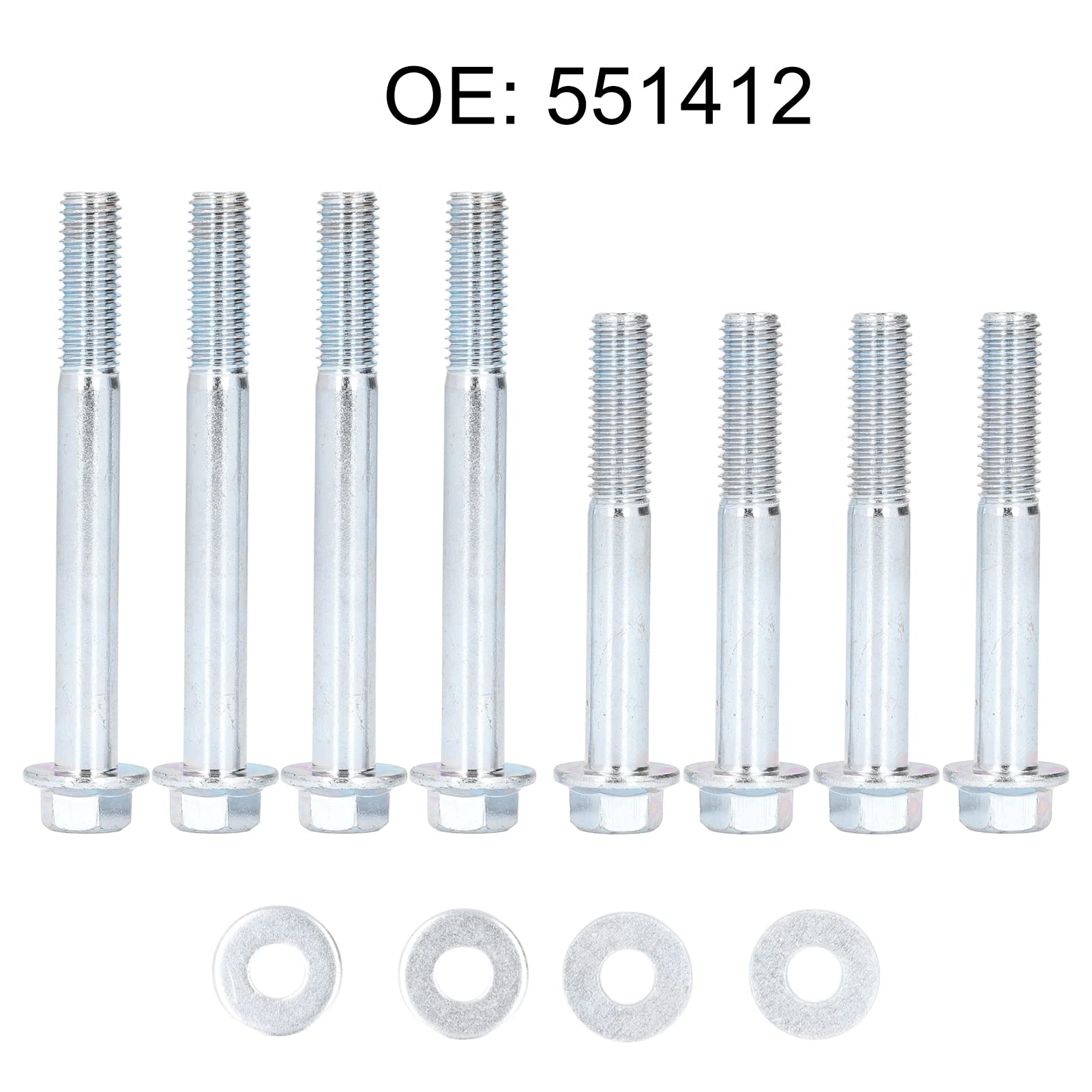 551412, Vis longue durée M10 x 1,5 - Spécification OE - Vis de support de moteur en métal à haute résistance - 7,8 cm - 9,8 cm - Pour moteurs GM LS LT Series