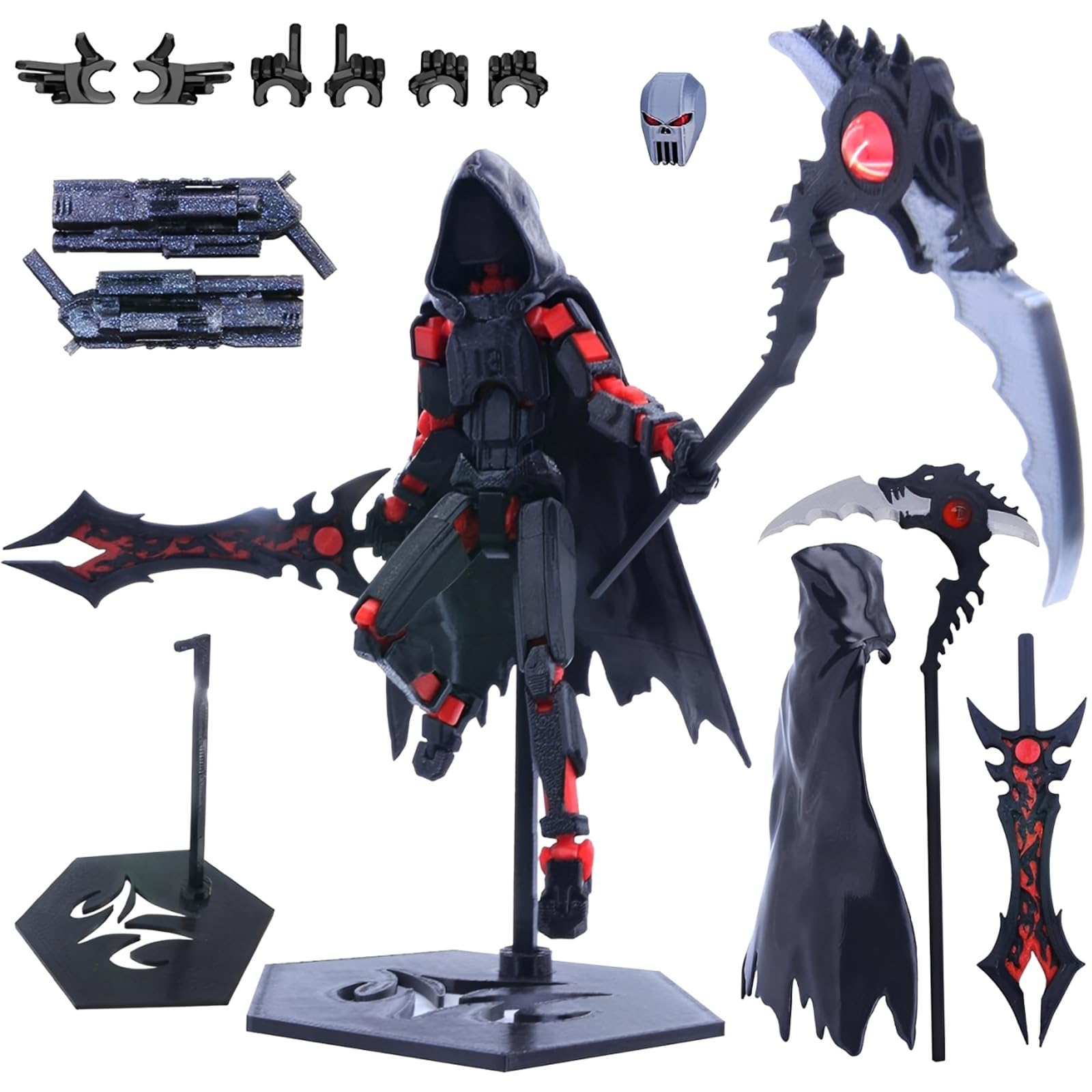 WORUIB T 13 Action Figure Set,Robot 13 Figures Desktop Decoration for Office Home, Desktop Decoration, Collectible Display, Photography Prop, 3D Printed Figure, Multi-Jointed Movable